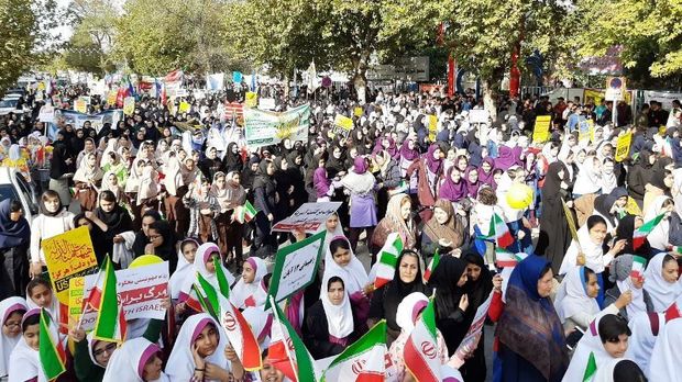 فریاد ظلم‌ستیزی مردم شرق گلستان در روز ملی مبارزه با استکبار جهانی