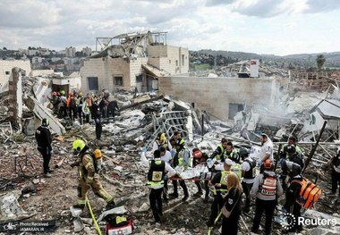 موشک‌های ایرانی بیت شمش را ویران کرد + عکس‌ها