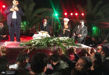 مراسم وداع با شهید مدافع حرم احسان کربلایی‌پور در اهواز + تصاویر