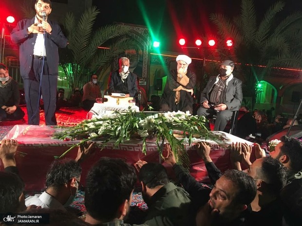 مراسم وداع با شهید مدافع حرم احسان کربلایی‌پور در اهواز + تصاویر