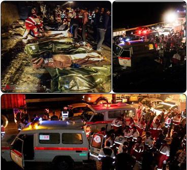 هویت قربانیان حادثه واژگونی اتوبوس تهران گرگان احراز نشده است