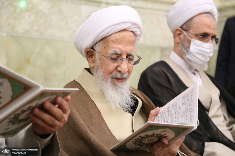مراسم بزرگداشت همسر آیت الله جوادی آملی در مسجد اعظم قم