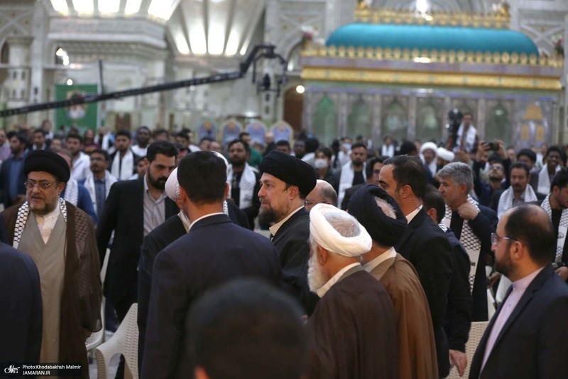 مراسم چهلم شهید سیدحسن نصرالله و سرلشکر نیلفروشان در حرم امام خمینی (س)