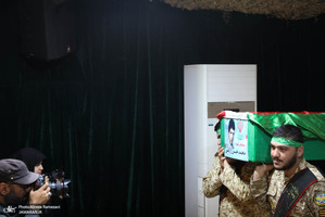 مراسم وداع با پیکر مطهر شهید محمد حسن زارعی