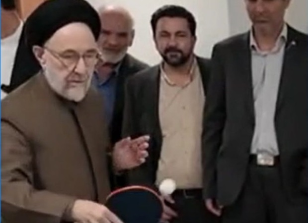 فیلم پینگ پونگ بازی کردن سید محمد خاتمی هوش مصنوعی است؟!