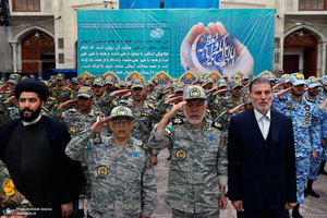 تجدید میثاق فرماندهان، پیشکسوتان و دانشجویان اعزامی ارتش به دروه معارف جنگ با آرمان های امام خمینی (س)