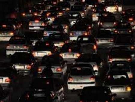 تردد خودروها از کرج به سوی قزوین با ترافیک همراه است