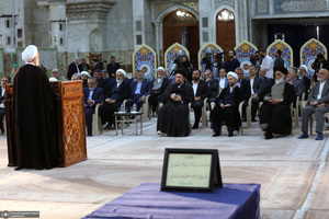 مراسم تجدید میثاق رئیس و کارکنان قوه قضاییه با آرمان های امام؛