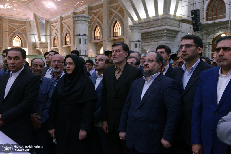 تجدید میثاق وزیر و کارکنان وزارت تعاون، کار و رفاه اجتماعی با آرمان حضرت امام(س)