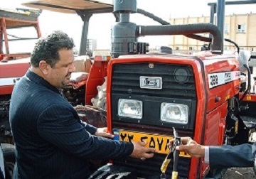 پلاک گذاری 749 دستگاه تراکتور کشاورزی در استان قزوین