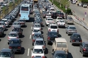 ترافیک در مسیر مشهد- چناران پر حجم است