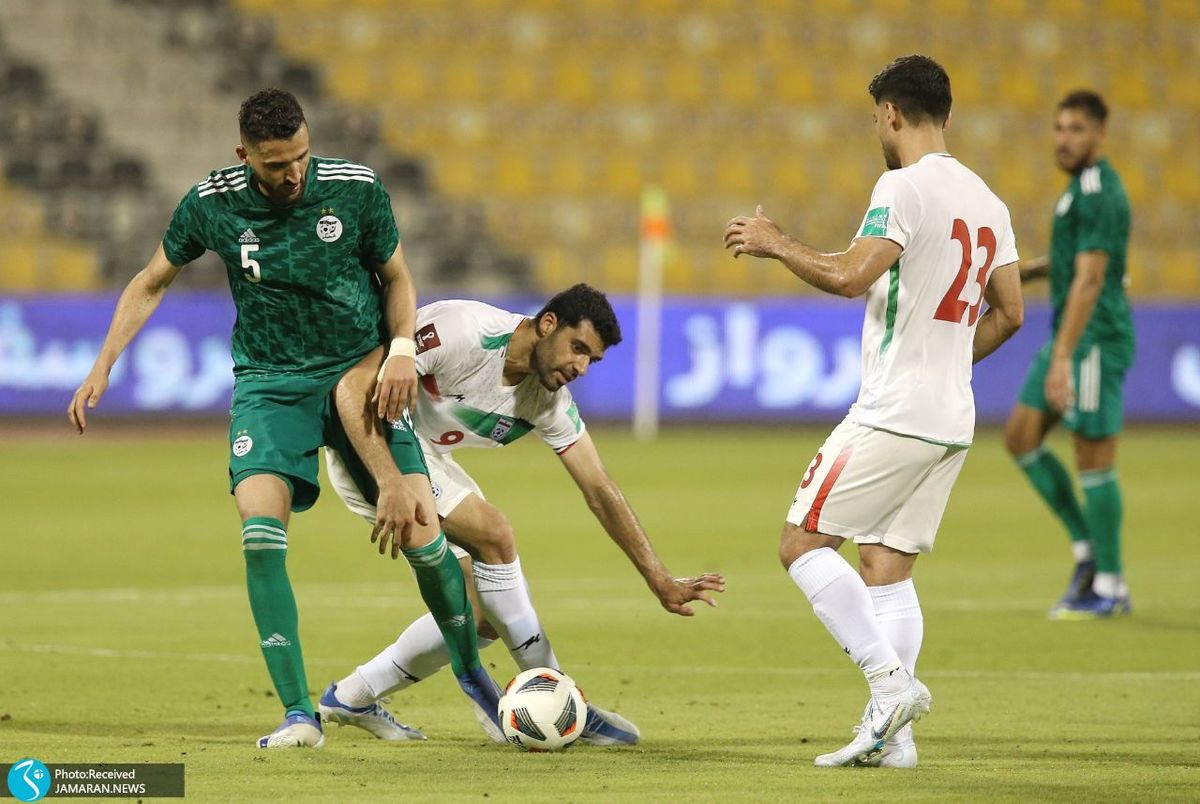 بازی ضدتدارکاتی ایران و الجزایر!