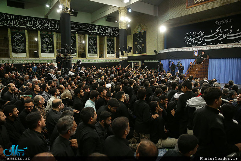 آخرین شب مراسم عزاداری حضرت اباعبدالله الحسین(ع) با حضور رهبر معظم انقلاب