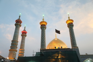 مراسم تعویض پرچم حرم حضرت معصومه (س) در شب اول ماه محرم‎‎