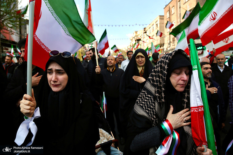 مراسم تشییع پیکر سردار دریابان پاسدار، شهید علیرضا تنگسیری، فرمانده نیروی دریایی سپاه و جمعی از شهدای والامقام