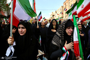 مراسم تشییع پیکر سردار دریابان پاسدار، شهید علیرضا تنگسیری، فرمانده نیروی دریایی سپاه و جمعی از شهدای والامقام