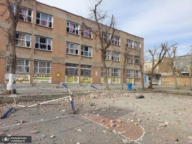 آسیب به یک مدرسه دخترانه ارومیه در حمله هوایی اسرائیل و آمریکا