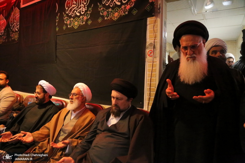 حضور سید حسن خمینی در مدرسه علمیه آیت الله العظمی خوانساری(ره)