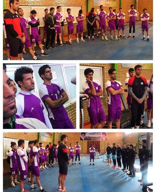 بختیار رحمانی در تمرین ذوب‌آهن حاضر شد+ عکس
