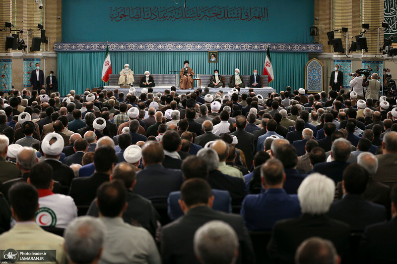دیدار مسئولان نظام و سفرای کشورهای اسلامی با رهبر معظم انقلاب