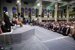 دیدار مسئولان نظام و سفرای کشورهای اسلامی با رهبر معظم انقلاب