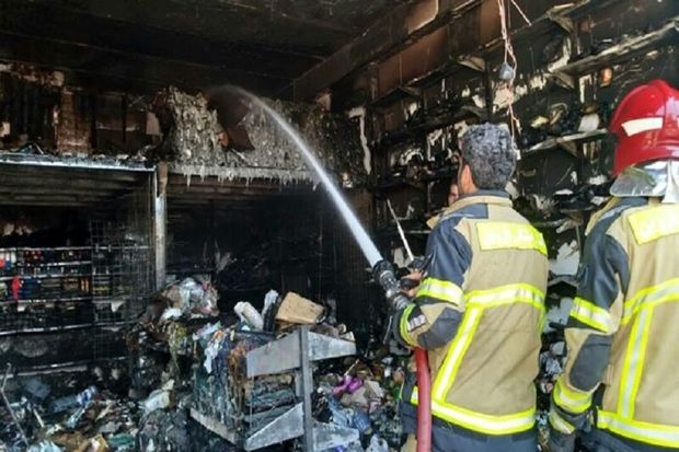 آتش سوزی مغازه در اردبیل ۵۰ میلیارد ریال خسارت برجای گذاشت