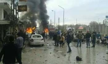 ۴ کشته و ۳۲ زخمی در انفجار خودروی بمب‌گذاری شده در حمص سوریه