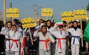 رزمایش «دختران جان‌فدای ایران» در فسا