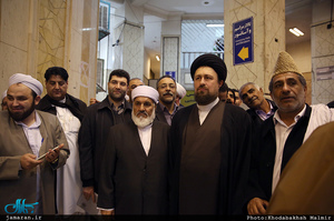 حاشیه دیدار جمعی از میهمانان کنفرانس وحدت اسلامی با سید حسن خمینی