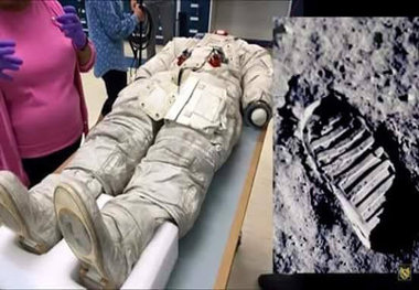 علت عدم تطابق ردپای فضانورد آمریکایی در ماه با کف کفشش+تصاویر
