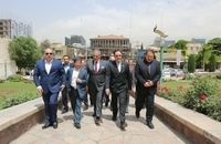 محمد وسام المرتضی، وزیر فرهنگ لبنان از منطقه فرهنگی و گردشگری عباس آباد دیدن کرد (8)