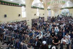 مراسم سی و هفتمین سالگرد بزرگداشت امام خمینی (س) در روستای خیارج استان قزوين