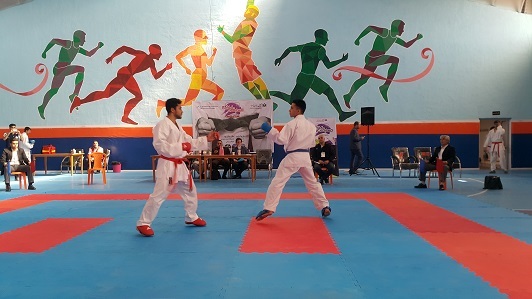 مسابقات منطقه ای کاراته دانشجویان در تربت حیدریه
