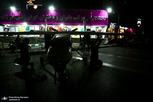 نصب و استقرار پهباد مهاجر 6 در سه راه قیطریه