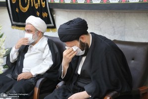 حضور مراجع و علما در بیت آیت الله العظمی صانعی(ره)-2