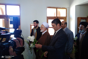 آیین نواختن زنگ انقلاب در بیت تاریخی حضرت امام(س) در خمین