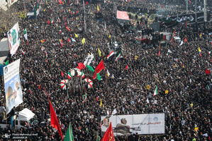 حضور میلیون ها تهرانی در تشییع پیکر مطهر سردار قاسم سلیمانی - 3