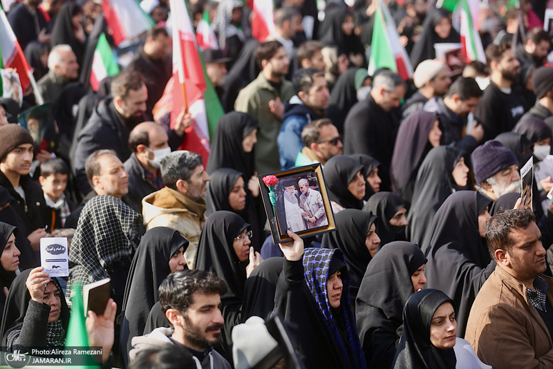 تشییع پیکرهای مطهر فرماندهان عالی‌رتبه نیروهای مسلح و جمعی از شهدای مردمی-2