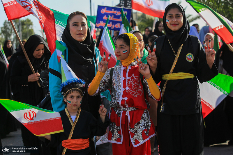 رزمایش «دختران جان‌فدای ایران» در فسا