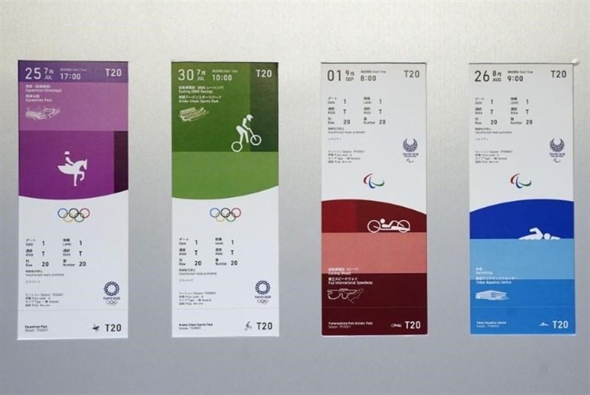 رونمایی از بلیت بازی‌های المپیک و پارالمپیک ۲۰۲۰ + عکس
