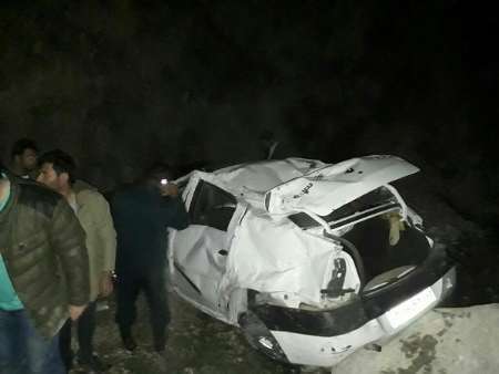 تصادف رانندگی درجاده یاسوج - بابامیدان 2 کشته و یک زخمی برجای گذاشت