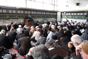 مراسم عزاداری شهادت حضرت امام حسن عسکری(ع) در دفتر آیت الله العظمی صانعی