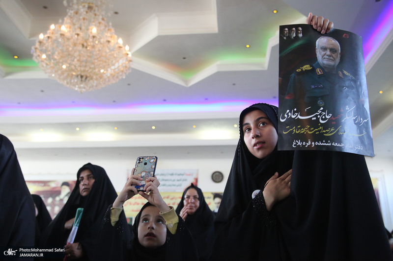 مراسم هفتمین روز شهادت سرلشگر پاسدار شهید مجید خادمی در روستای امیر حاجیلو - فسا