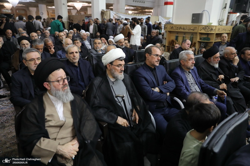 مراسم چهلم شهیدان لاریجانی در حرم مطهر حضرت معصومه (س)