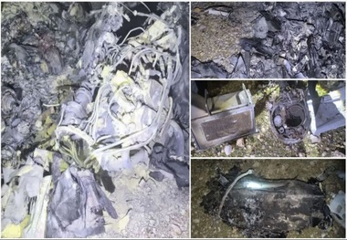 یک فروند پهپاد هرمس متعلق به رژیم صهیونیستی در حومه شهرستان خرم آباد شناسایی و سرنگون شد + عکس