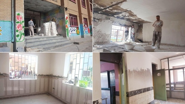 تسریع در روند بازسازی مدرسه راه شهدا اسلام آباد ارومیه
