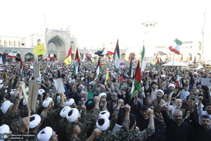 تجمع مردم قم در محکومیت جنایات رژیم صیهونیستی