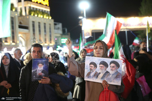 پنجاه و پنجمین شب اجتماع پر شور مردم در میدان تجریش