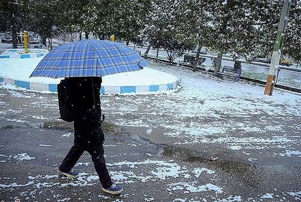 بارش برف و باران در ۱۰ استان ایران