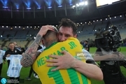 مسی روی دستان آرژانتینی ها به هوا رفت/ اشک های نیمار و در آغوش گرفتن لئو+عکس و ویدیو